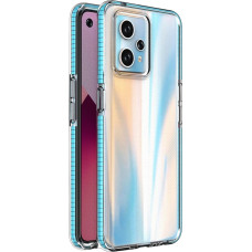 Hurtel Spring Case for Realme 9 Pro+ / Realme 9 silicone cover with frame light blue