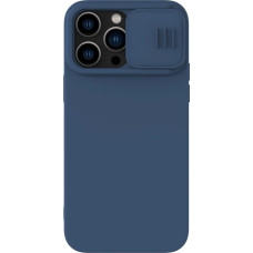 Nillkin CamShield Silky Silicone Case iPhone 14 Pro Max Silicone Cover with Camera Protector Blue