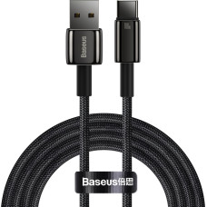 Baseus Tungsten Gold cable USB-A - USB-C 480Mb/s 100W 2m black (CAWJ000101)