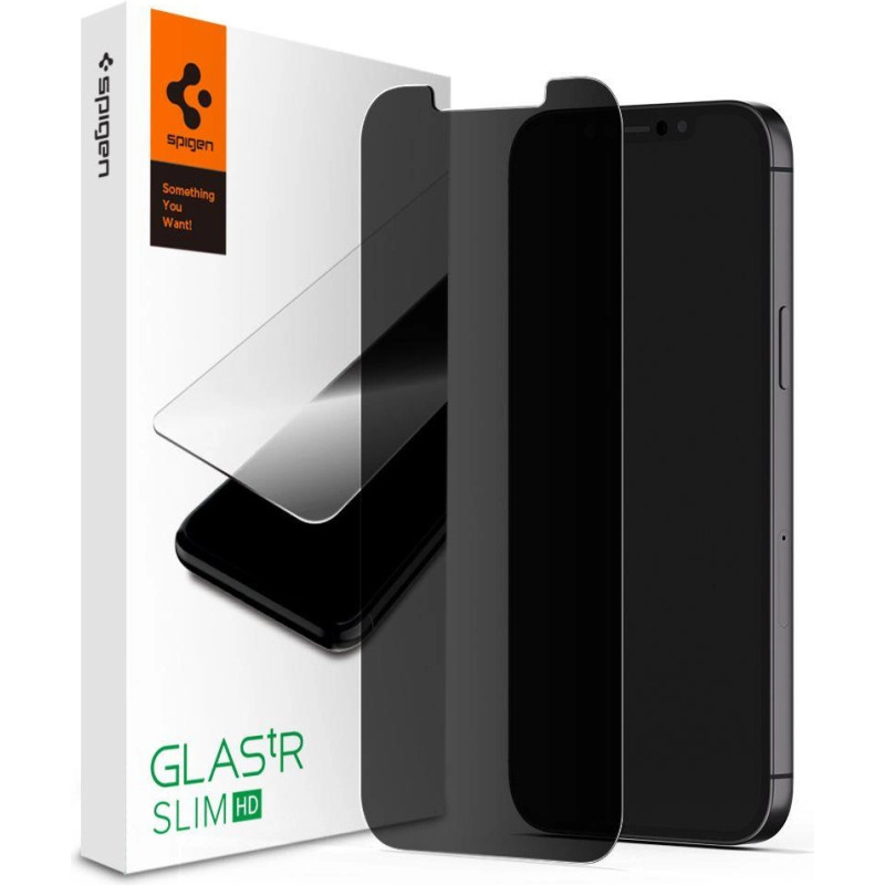 Spigen TEMPERED GLASS Spigen GLASS.TR IPHONE 12/12 PRO PRIVACY