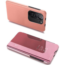 Hurtel Clear View Case cover for Xiaomi Redmi K40 Pro+ / K40 Pro / K40 / Poco F3 pink