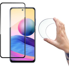 Wozinsky Full Cover Flexi Nano Glass Hybrid Screen Protector with frame for Xiaomi Redmi Note 10 5G black