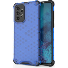 Hurtel Honeycomb case armored cover with a gel frame for Samsung Galaxy A73 blue