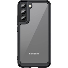 Hurtel Outer Space Case Cover for Samsung Galaxy S22 + (S22 Plus) Hard Cover with Gel Frame Black