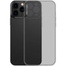 Baseus Frosted Glass Case Cover for iPhone 13 Pro Hard Cover with Gel Frame black (ARWS001001)