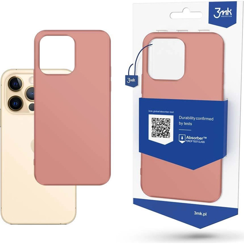 3Mk Protection Case for iPhone 13 Pro Max from the 3mk Matt Case series - pink