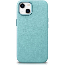 Icarer Litchi Premium Leather Case iPhone 14 Magnetic Leather Case with MagSafe Green (WMI14220709-GN)