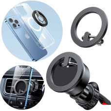 Joyroom kit multifunctional magnetic car holder ring phone support black (JR-ZS294)