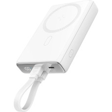 Joyroom Powerbank Joyroom JR-PBM01 magnetic 10000mAh 20W with stand + Lightning cable - USB-C - white