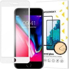 Wozinsky Tempered Glass Full Glue Super Tough Screen Protector Full Coveraged with Frame Case Friendly for iPhone SE 2022 / SE 2020 / iPhone 8 / iPhone 7 white