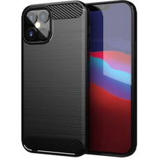 Hurtel Carbon Case Flexible Cover TPU Case for iPhone 12 mini black