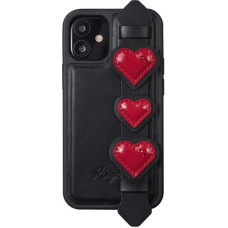 Kingxbar Sweet Series case decorated with original Swarovski crystals iPhone 12 Pro / iPhone 12 black