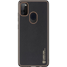 Dux Ducis Yolo elegant case made of soft TPU and PU leather for Samsung Galaxy M30s black