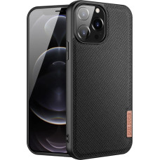 Dux Ducis Fino case covered with nylon material for iPhone 13 Pro Max black