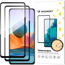 Wozinsky set of 2x super durable Full Glue tempered glass with frame Case Friendly Xiaomi Redmi Note 12 Pro+ / Note 12 Pro / Note 12 5G / Note 12 / Xiaomi Redmi Note 10 Pro black