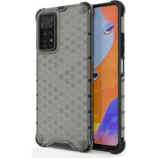 Hurtel Honeycomb case armored cover with a gel frame for Xiaomi Redmi Note 11 Pro + / 11 Pro black