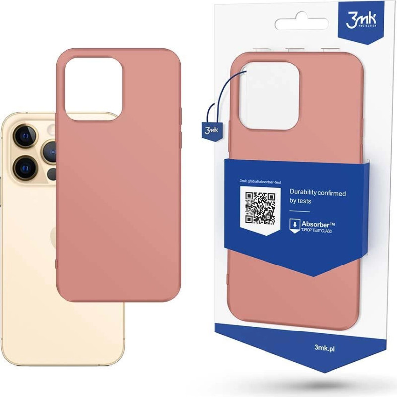 3Mk Protection Case for iPhone 13 Pro from the 3mk Matt Case series - pink