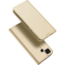 Dux Ducis Skin Pro Case for Xiaomi Poco C40 Flip Card Wallet Stand Gold