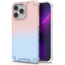 Hurtel Ombre Protect Case for iPhone 14 Pro armored cover pink and blue