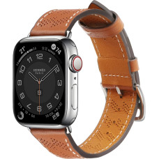 Hurtel Strap Leather leather strap Apple Watch SE, 9, 8, 7, 6, 5, 4, 3, 2, 1 (41, 40, 38 mm) band bracelet brown