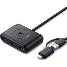 Ugreen HUB 4in1 USB-C - 4xUSB 3.0 5Gb/s 1m black (CR113)