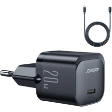 Joyroom USB C 20W PD mini charger with USB C cable - Lightning Joyroom JR-TCF02 - black