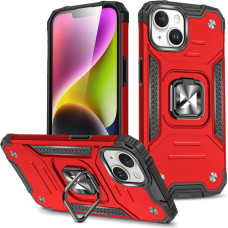 Wozinsky Ring Armor iPhone 15 Plus iPhone 15 Plus Ring Armor Case - Red