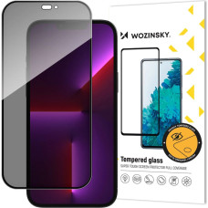 Wozinsky Privacy glass with Anti Spy filter for iPhone 15 Pro Wozinsky Privacy Glass - black