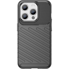 Hurtel Armored iPhone 15 Pro Thunder Case - black