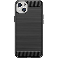 Hurtel Flexible carbon pattern case for iPhone 15 Plus Carbon Case - black