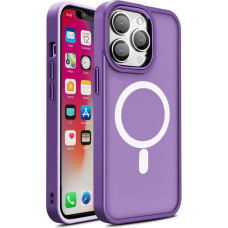 Hurtel Magnetic Color Matte Case for iPhone 15 Pro - purple