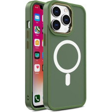 Hurtel Magnetic Color Matte Case for iPhone 15 - green