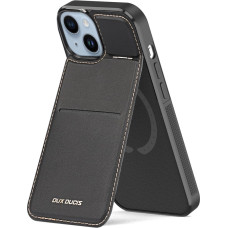 Dux Ducis 3in1 Wallet Case with Stand for iPhone 15 Plus MagSafe RFID Blocker Dux Ducis Rafi Mag - Black