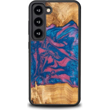 Bewood Wood and resin case for Samsung Galaxy S23 Bewood Unique Vegas - pink and blue