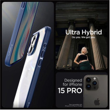 Spigen Ultra Hybrid, navy blue - iPhone 15 Pro