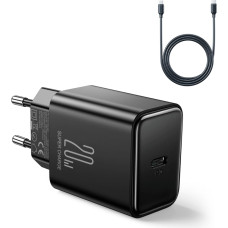 Joyroom JR-TCF06 USB-C PD 20W wall charger + USB-C cable - black