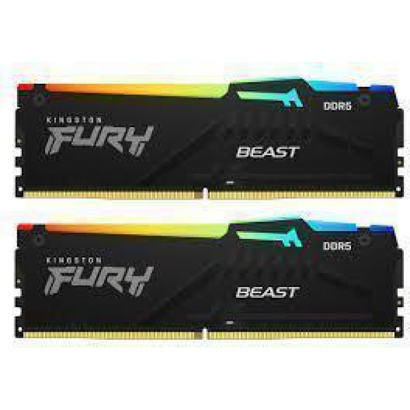 Kingston 32GB 6000MT/s DDR5 CL30 DIMM (Kit of 2) FURY Beast RGB EXPO, EAN: 740617342895