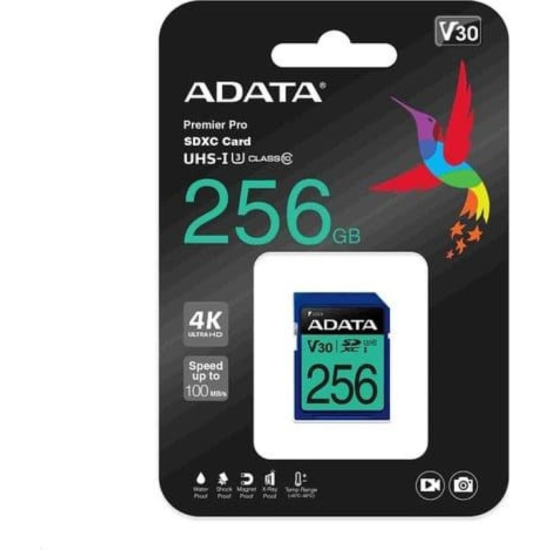 Adata MEMORY SDXC 256GB V30/ASDX256GUI3V30S-R ADATA