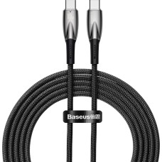 Baseus Glimmer Series Fast Charging Cable USB-C 480Mbps PD 100W 2m Black