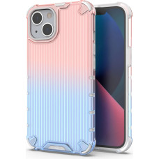 Hurtel Ombre Protect Case for iPhone 14 Plus armored cover pink and blue