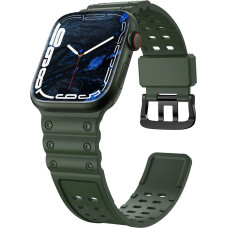 Hurtel Strap Triple Protection Apple Watch SE strap, 9, 8, 7, 6, 5, 4, 3, 2, 1 (41, 40, 38 mm) band bracelet green