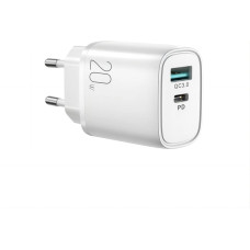 Joyroom fast charger USB-A QC3.0 / USB-C PD 20W white (L-QP2011)