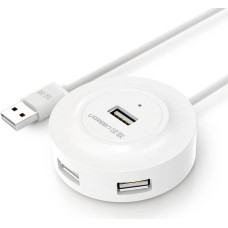 Ugreen HUB USB2.0 4x USB-A 480Mbps 1m white (CR106)