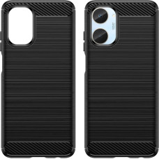 Hurtel Carbon Case case for Realme 10 flexible silicone carbon cover black