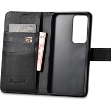 Icarer Wallet Case for Samsung Galaxy S23 leather case wallet black