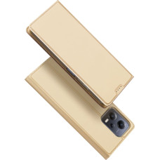 Dux Ducis Skin Pro Case For Xiaomi Redmi Note 12 Pro / Poco X5 Pro 5G Cover Flip Card Wallet Stand Gold