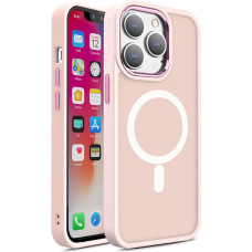 Hurtel Magnetic Color Matte Case for iPhone 15 Pro Max - pink