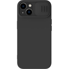 Nillkin CamShield Silky Silicone Case for iPhone 15 Plus with Camera Protector - Black