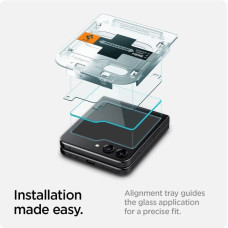 Spigen TEMPERED GLASS Spigen GLAS.TR "EZ FIT" 2-PACK GALAXY Z Flip 5 CLEAR