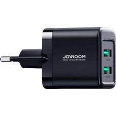 Joyroom JR-TCN01 2xUSB-A 12W 2.4A mains charger - black